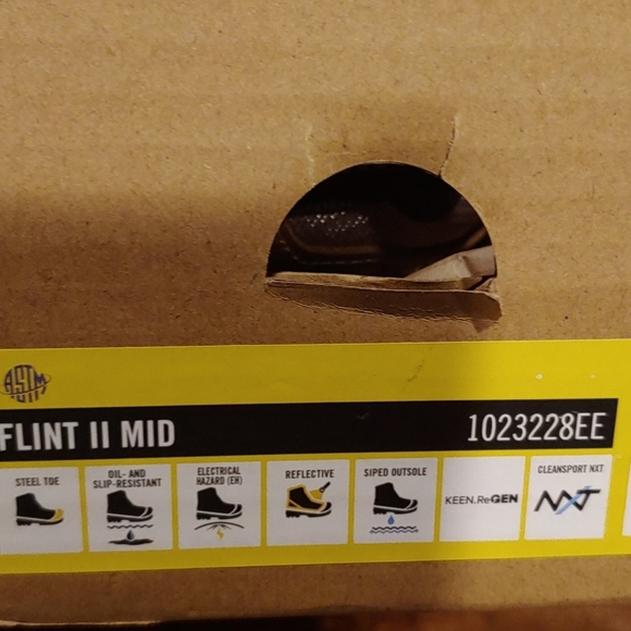 HOST PICK NIB Keen Flint II Mid Steel Toe Boots WIDE - Picture 6 of 6